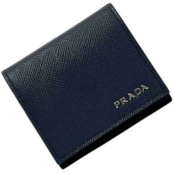 Prada coin case ec-23928 navy, Saffiano leather, 181 PRADA mini compact, unis... - Picture 1 of 9